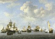Willem Van de Velde The Younger, The Dutch Fleet in the Goeree Straits